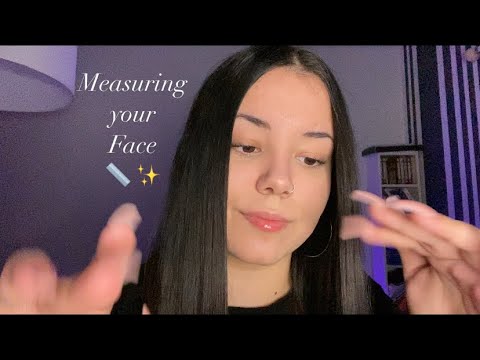ASMR | Measuring your Face | Inaudible Whispering