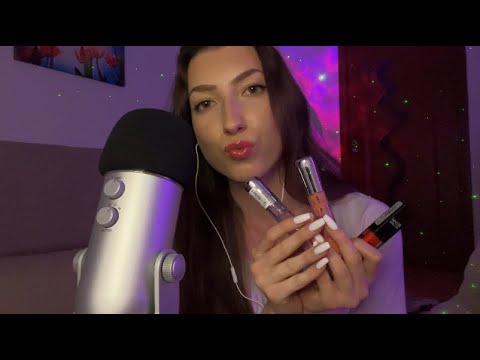 ASMR Gentle Mouth Sounds, Kisses, Lipgloss Application