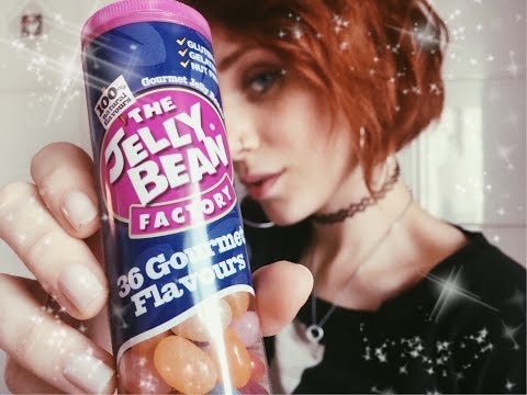 ASMR 💛 Jelly Bean TASTING! Mouth & Eating sounds 🍬