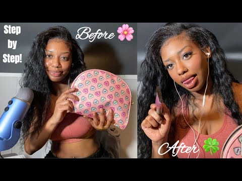 Grwm ASMR Natural Makeup Tutorial w. Stripper Techniques For Long Lasting Look! Glowy / Affordable