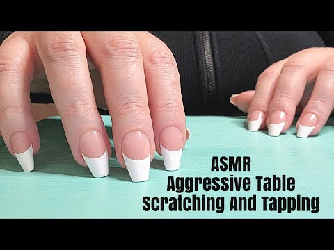 ASMR Aggressive Table Scratching And Tapping(Lo-fi) No Talking After Intro