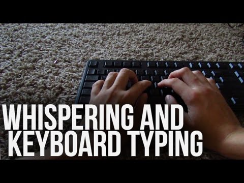 [BINAURAL ASMR] Whispering and Keyboard Typing (ear-to-ear whisper narration of typing)