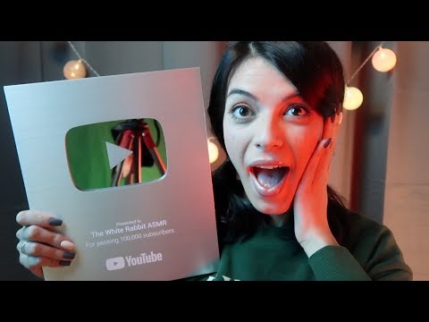 ASMR | 100K Silver Play Button Unboxing!!