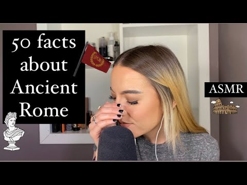 ASMR | 50 facts about Ancient Rome | with tingly cupped whispers for sleep