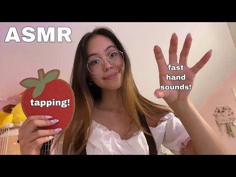 ASMR | Fast Hand Sounds and Triggers (more lofi tiptoe randomness)