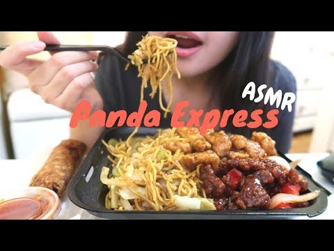 Eating Panda Express | ASMR Eating Sounds ( No Talking )