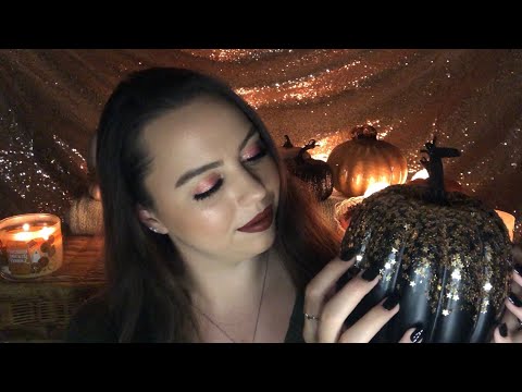 ASMR | Fall Triggers for Relaxation 🍂| Tapping on Pumpkins ♡
