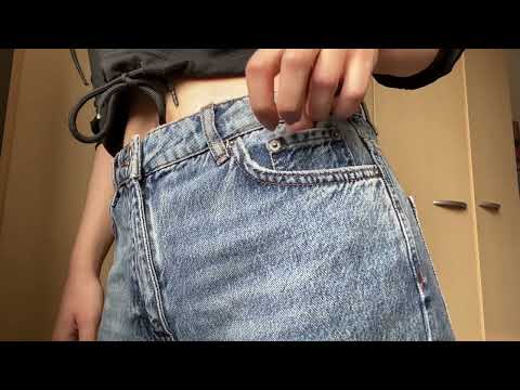 ASMR fast and aggressive jean scratching