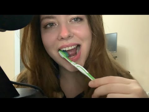 ASMR | 👄🦷Brushing Teeth With Toothpaste And Dry Teeth Brushing | Slow & Fast Brushing