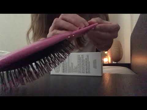 ASMR Tapping Scratching on Cardboard, Wood Tapping and Scratching on Hair Brush Video