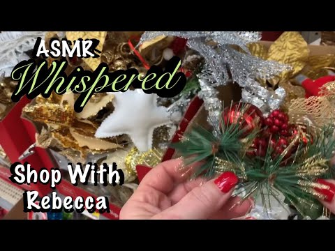 ASMR Shop with me at Walmart (Whispered ) Christmas