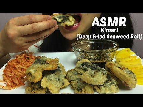 ASMR KIMARI Deep Fried Seaweed Roll (NO TALKING ) Extreme Satisfying Crunch EATING SOUNDS | SAS-ASMR