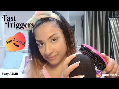 ASMR Fast Triggers To Wake Your Tingles | Tapping | Intense Mic scratching