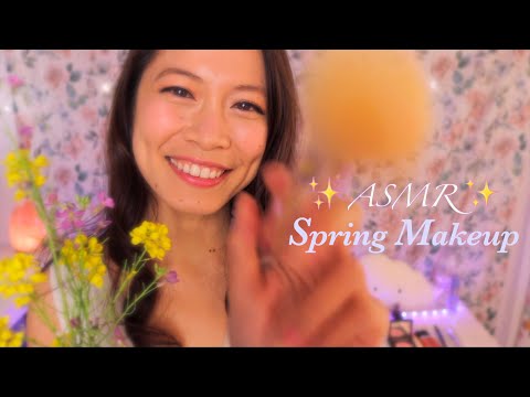 ASMR 🌺 Slowly Doing Your Spring Makeover w/ Scenic Wildflowers 🌸