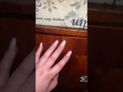 ASMR | wood scratching w/ long nails