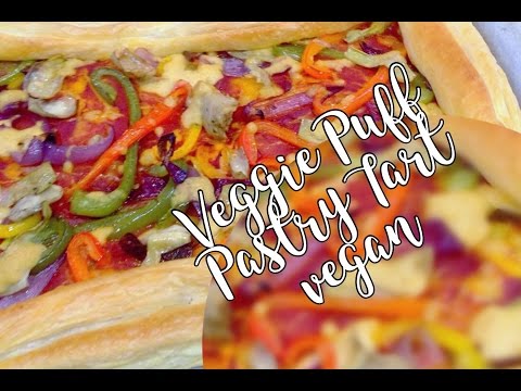 Veggie Puff Pastry Tart | simple sharing vegan