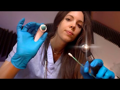 ASMR - Nurse Home Visit (Checkup, Ear Cleaning, Cranial Nerve Exam)