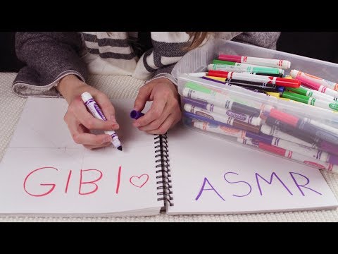 [Gibi ASMR] Testing and Sorting Markers (Whispered)