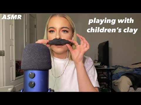 ASMR | playing with children's clay