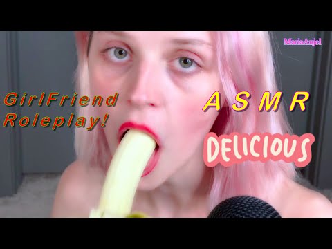 ASMR- Girl Friend Roleplay With Banana Sucking
