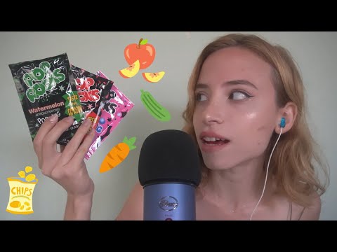 EATING THE MOST TINGLY SNACKS ASMR