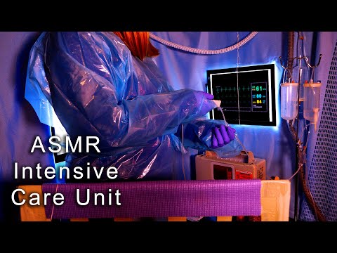 ASMR Hospital Intensive Care Unit Exam | Crinkly Iso Gown, CNE Medical Role Play