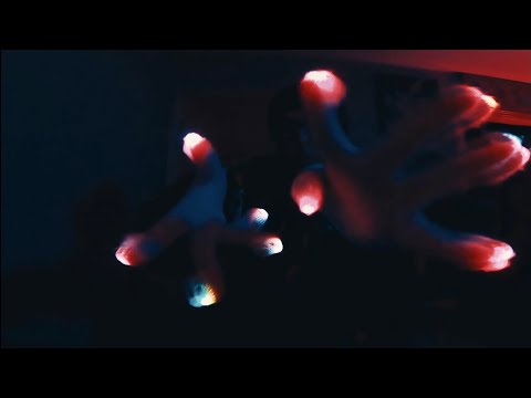 Very Slow ASMR Hand Movements (LED Gloves) with GoPro 🌈