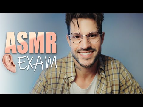 Ear Exam with CLOSE UP Inaudible Whispers ASMR