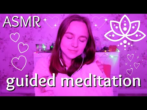 ASMR GUIDED MEDITATION for peace and calm | asmr hypnosis (with music and echo)