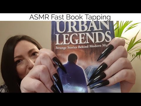 ASMR Fast Book Tapping With Long Nails