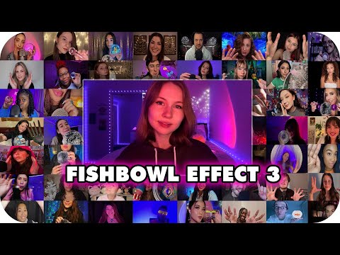 ASMR~Fishbowl Effect Inaudible Mouth Sounds with Friends Pt.3 🐠🥣✨