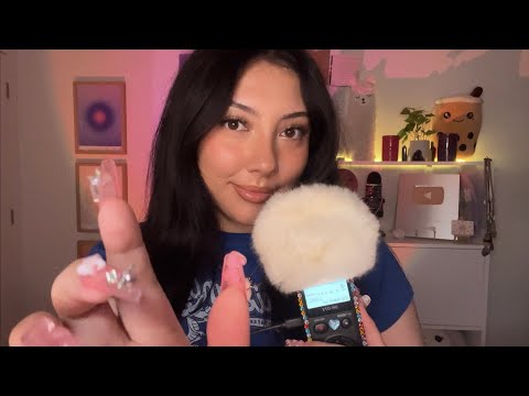 ASMR tascam mic trigger words *TINGLY* 😴✨🎤 ~”blink”, “it’s ok”, “relax”… + tingly mouth sounds