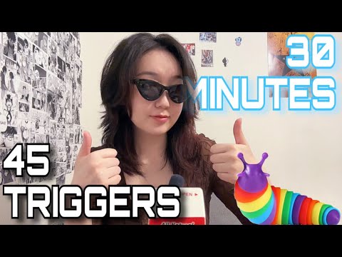 45 TRIGGERS IN 30 MINUTES ✨🥳 super tingly trigger assortment!!