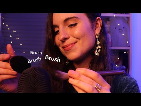ASMR | Brush Brush dans tes oreilles  💤 (Mic Brushing délicat, chuchotements, inaudible & visuels)