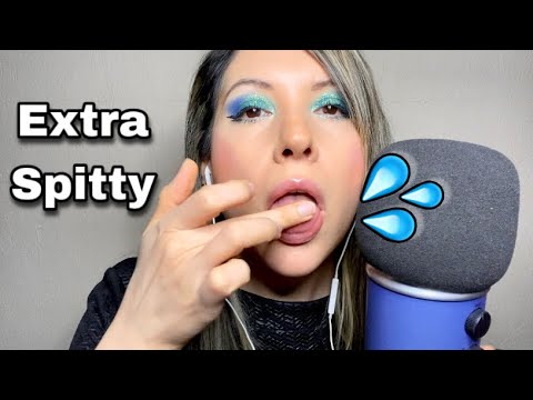 ASMR Spit Painting (Extra) y Gotero | Mouth Sounds | Finger Licking