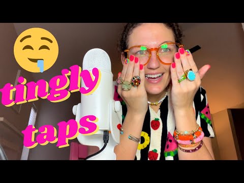 ASMR ~ GUM chewing & GLASSES tapping (i got tingles from this lol!) 💖🤓