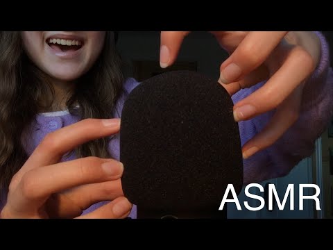 FAST & AGGRESSIVE mic scratching ASMR (no talking)