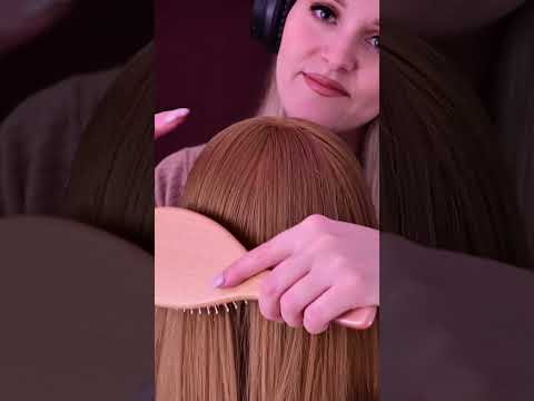 ASMR | Super gentle hair brushing 🥰 #asmr #asmrhairbrushing #asmrhair