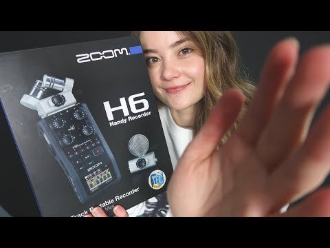 ASMR NEW MIC UNBOXING! ZOOM H6 RECORDER! Tapping Sounds, Crinkles, Whispering