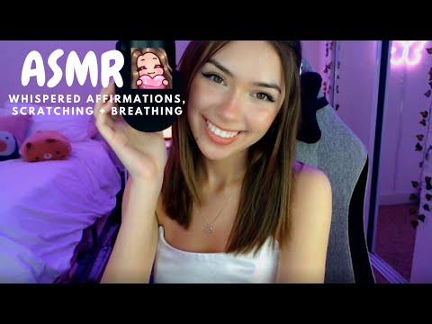 ASMR Whispered Affirmations, Scratching + Breathing