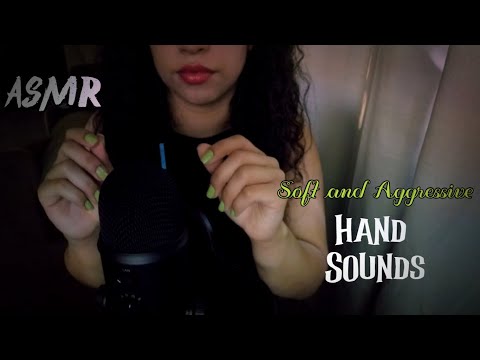 [ASMR] ✋ Soft and Aggressive Hand Sounds | Dry Skin & Lotion Sounds