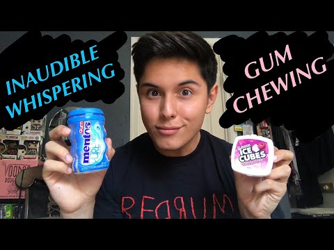 YOU WILL GO TO SLEEP!!! ASMR (Gum Chewing & Inaudible Whispering)