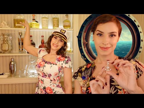 ASMR Caribbean Cruise Ship by Puerto Rican Sisters ~ Cocktails, Haircut, Spa, Massage PRIVATE SUITE
