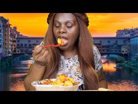 Trying Sicily Pizza ASMR Eating Sounds😋🍕 Cheese Pasta...📺