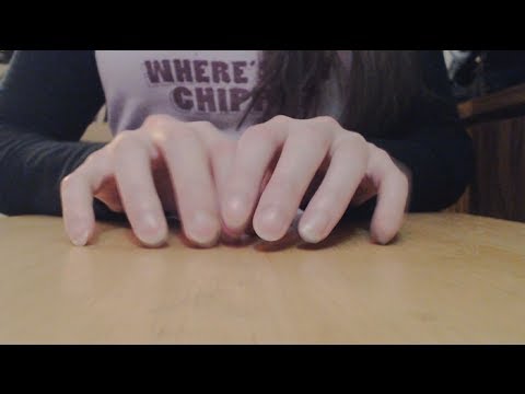 [ASMR] Binaural Tapping/Scratching Plain Wooden Table