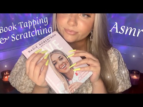 ASMR Tapping & Scratching on Books! | Tracing, Page Turning, Whispers 💚