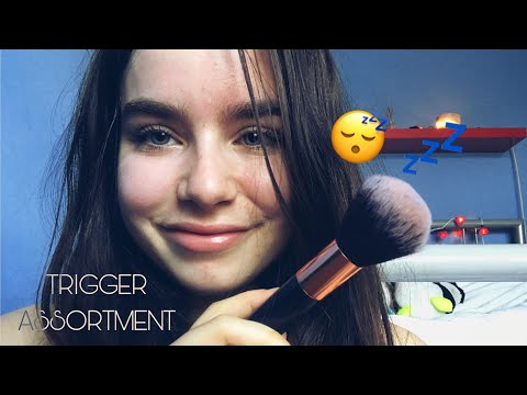 SUPER TINGLY UP CLOSE ASMR ASSORTMENT (inaudible whispers, mouth sounds, face brushing)