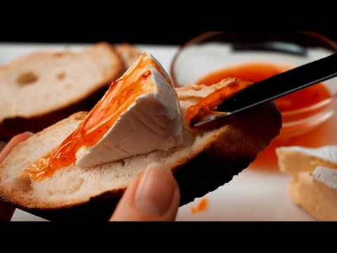 ASMR Preparing Bread & Brie (No Talking)