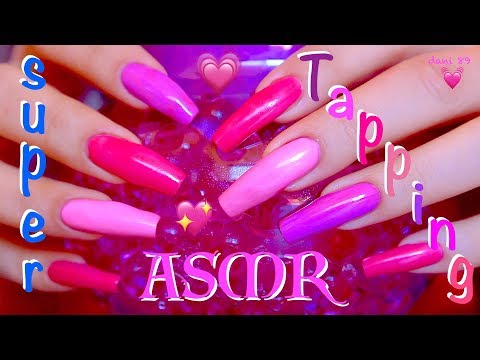 💖 So tingly GLASS-TAPPING with lovely PINK theme! 💗 🎧 binaural ASMR 💓 So deep relaxing sound! ❀