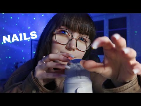ASMR: mes très loooong ongles sur le micro, nail tapping, mic scratching :)